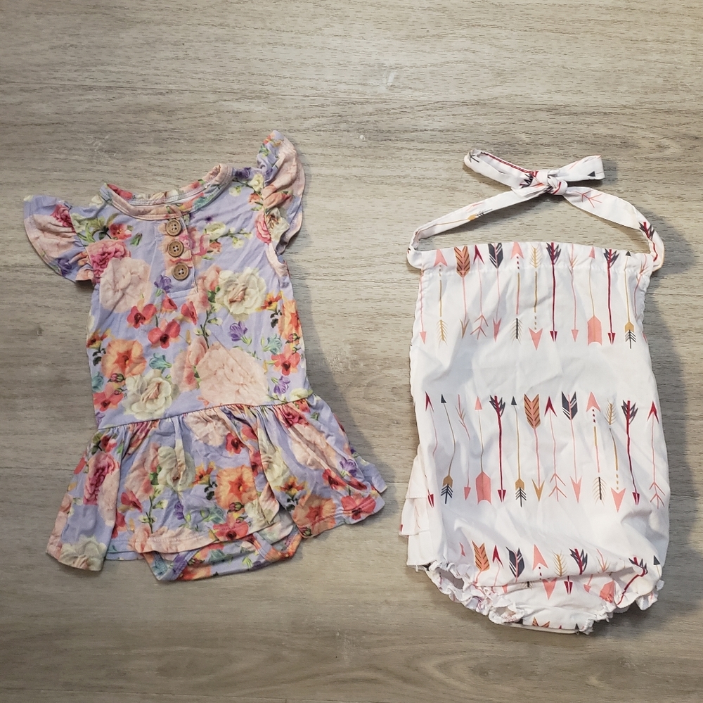 Posh Peanut Floral Onesie Bundle